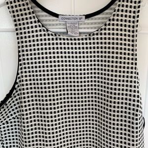 Women’s black and white dress